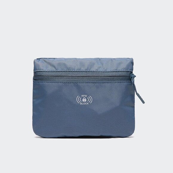 Indigo RFID-Blocking Foldable Crossbody Bag with Adjustable Strap - Picture 8 of 8